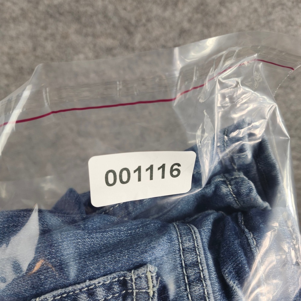 Machine Nouvelle Mode Denim Shorts Womens 30 Blue Distressed Ripped Bermuda 7 in - Picture 14 of 15